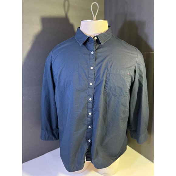 Men’s Tommy Hilfiger 2XL Denim  Navy Blue Long Sleeve - Picture 1 of 10
